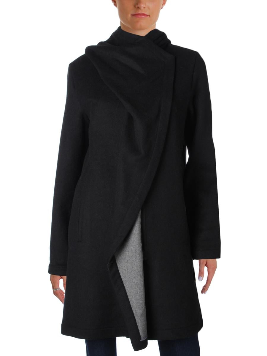 Vince Camuto - Vince Camuto Womens Wool Layered Coat Black M - Walmart ...