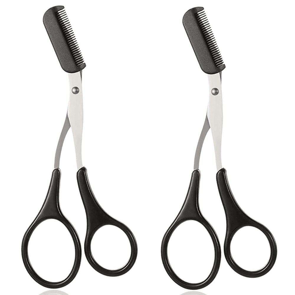 Eyebrow Comb Scissors,Trimmer Eyebrow Eyelash Hair Remover Tool