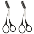 thumbnail image 1 of Eyebrow Comb Scissors,Trimmer Eyebrow Eyelash Hair Remover Tool, Eyebrow Grooming Beauty Tools Set With A Free Eyebrow Comb, 1 of 5