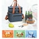 thumbnail image 5 of Bolsa de almuerzo aislada de doble capa impermeable Cooler Tote | 12L Gran capacidad 10.8x9.8x7 in | Bolsa térmica de retención de calor con compartimentos dobles para Bento, cajas de comida, 5 of 6