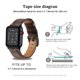 thumbnail image 5 of Compatible con Apple Watch Band 38-40 mm / 42-44 mm, correa de repuesto de cuero genuino compatible con Apple Watch Series 5/ 4/3 /2 /1 Xemadio 2033272-4, 5 of 9