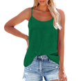 thumbnail image 2 of BLOCLOALO Tank Tops for Women Womens Blouses Casual Tank Top for Women Adjustable Spaghetti Strap Camisole Scoop Neck Sleeveless Top S 3Xl Tunic Tops Loose Tank Tops for Women Trendy Tops Green M, 2 of 9