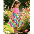 thumbnail image 5 of Aideaone Toddler Girls Dresses Sleeveless Tiered Sundress Kids Cute Print Twirly Swing Summer Dress Casual Sun Dress for Little Girls 4-7T, 5 of 7