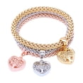 thumbnail image 2 of Pulseras multicapa con dijes variados para aniversario, graduación, clase y compromiso. Pulsera del corazón, 2 of 3