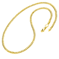 thumbnail image 2 of Metal Masters Men's 14K Gold over Sterling Silver Italian Curb Chain 4MM 16" 18" 20" 22" 24" 30", 2 of 5