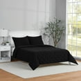 thumbnail image 4 of Mainstays 3-Piece Comforter Set, Rich Black, Double Queen, 4 of 10