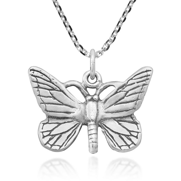 Download AeraVida - Delicate Monarch Butterfly .925 Sterling Silver ...