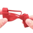 thumbnail image 3 of PIT66 2Pcs Car Safety Seat Belt Buckle Clip Protector Trim Silicone Cover Universal Red, 3 of 7