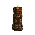 thumbnail image 2 of Luces Decorativas de Halloween | Luz Nocturna de Calavera de Halloween | Material de Vinilo | Batería Extraíble | Ideal para Fiestas En Casa | Color Dorado | Tamaño: 6,2 X 6,2 X 12,6 Cm | 3 Pilas Lr4, 2 of 6