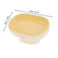 thumbnail image 4 of Unique Bargains 1 Pc Suction Cup Soap Dish Double Layer Yellow Soap Dish for Bathroom Kitchen 5.12"x3.54"x2.95", 4 of 6