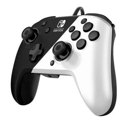 PDP Nintendo Switch Faceoff Deluxe+ Audio Wired Controller: Black & White, Nintendo Switch, Nintendo Switch (OLED Model)