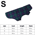 thumbnail image 2 of Apuakthei Abrigo de invierno para perros a cuadros de estilo británico, resistente al viento, repelente al agua, acogedor abrigo para perros para clima frío, forro polar, ropa para perros, chaqueta, 2 of 5