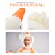 thumbnail image 3 of EeaseMX Sombrero de ganso blanco festivo sombrero sombrero de felpa sombrero creativo fiesta foto prop, 3 of 7
