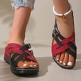 thumbnail image 4 of Willtoo 2026 Orthopedic Casual Sandals for Women Arch Support Summer Flat Sandals Wide Width Slip on Non Slip Beach Slippers Comfortable 2026 2026 Orthopedic Shoes, 4 of 6