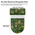 thumbnail image 7 of HELLHERO Green and Gold Four-Leaf Clover Toilet Lid Seat Cover & 2 Pack Toilet Protector Cover & Elastic Bottom for Bathroom Home Comfort, 7 of 7