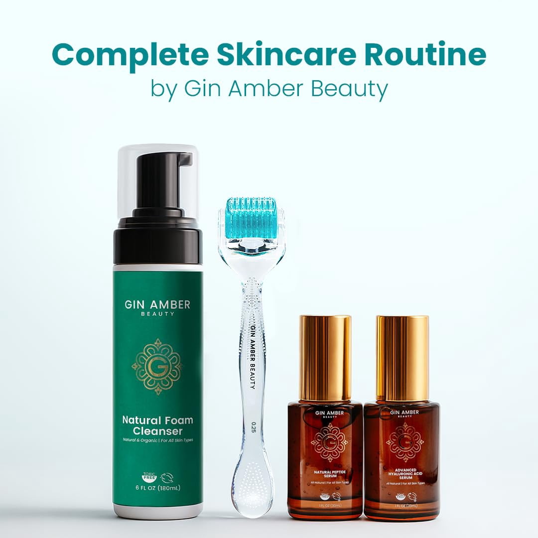 Gin Amber Beauty Facial Skin Roller Stainless Steel