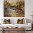 thumbnail image 4 of Design Art - Peinture à l'Huile Ruisseau dans la Forêt, 4 of 5