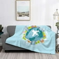 thumbnail image 6 of Throw Blanket for Couch, Dreaming Travel Super Soft Fuzzy Comfy Warm Cute Throw Blanket, Lightweight Cozy Plush Flannel Blanket Throws for Sofa Bed All Season, 6 of 8