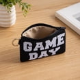 thumbnail image 5 of Sulaicai Women's Football Game Day Beaded Zipper Coin Purse with Key Ring, Compact Sports Themed Mini Clutch Wallet for Game Day & Daily Use, 5 of 7