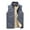 Gray, variant on Holiday Savings SMihono Oversized Fleece Plush Vest Hoodless Casual Outwear Coats for Men's Fallow Full-Zip Stand Collar Sleeveless Jacket Have Pockets Solid Color Gilet Black 4