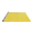 thumbnail image 2 of Ahgly Company Machine Washable Indoor Rectangle Solid Yellow Modern Area Rugs, 2' x 3', 2 of 4