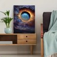 thumbnail image 5 of Qisvanset 12x16 Inch Majestic Elephant Herd Dust Storm Canvas Print Wall Art, 5 of 5