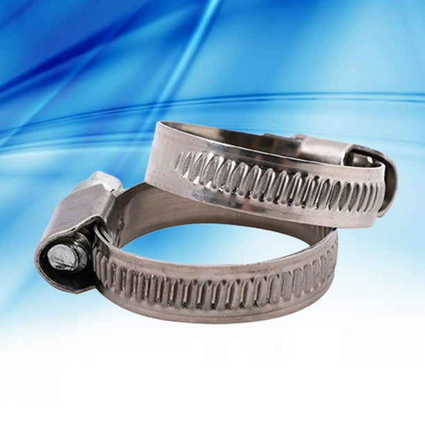 wire hose clamp 2pcs Wire Hose Clamp Adjustable Stainless Steel