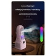 thumbnail image 5 of Bladeless Desk Fan with Advanced Mist Humidifier 6 Adjustable Speed Settings Quiet Operation Rechargeable 3000mAh Battery Colorful LED Lighting for Home, 5 of 9