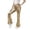Gold, variant on Womens Workout Pants Casual High Waist Flare Stretchy Thin Gold Print Trousers Bootcut Bottoms Womens Trousers 01_Red,S
