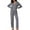 Gray, variant on Ekouaer Pajamas Women's Long Sleeve Sleepwear Soft Button Down Loungewear Pjs Lounge Set Nightwear