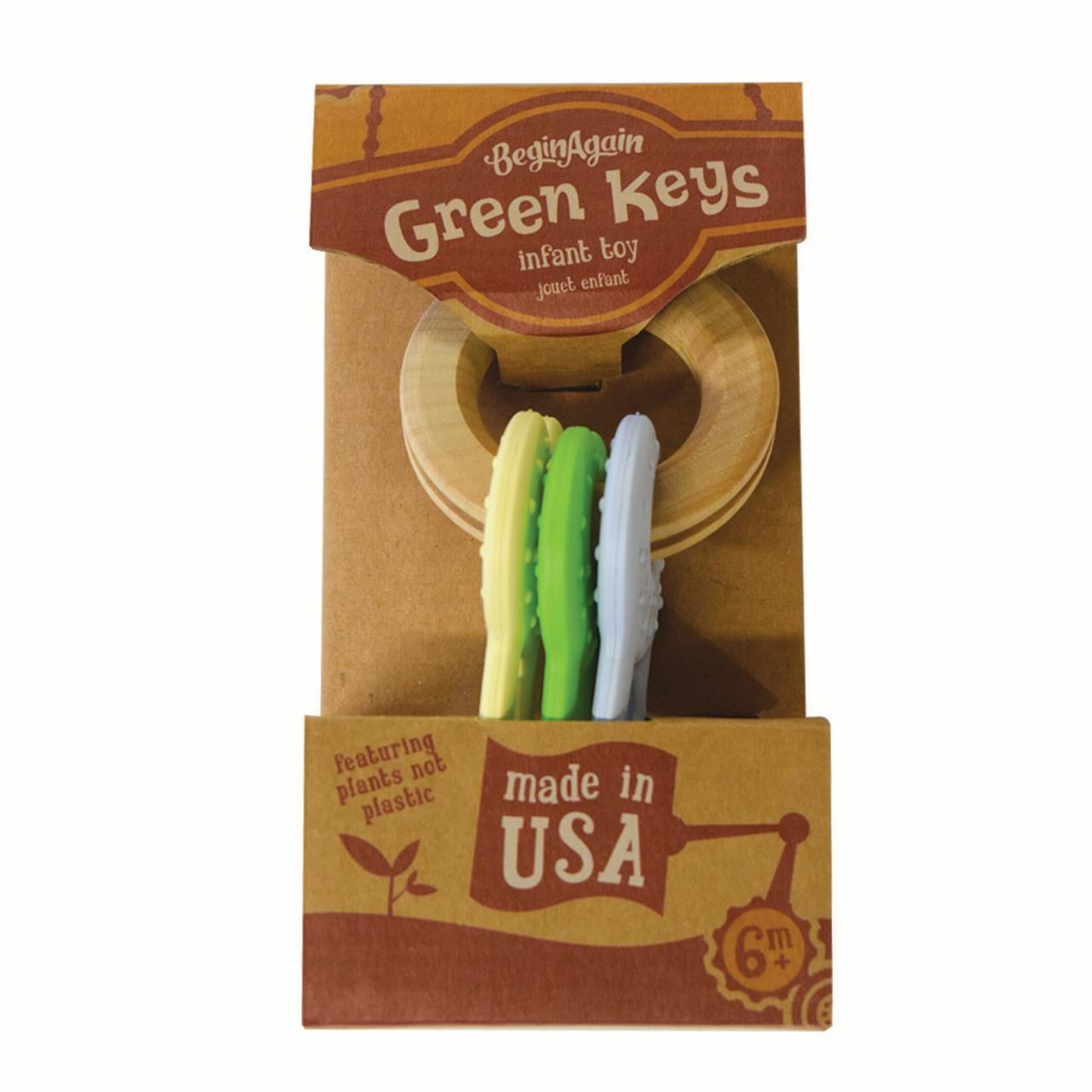 BeginAgain Green Keys Infant Toy
