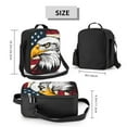 thumbnail image 2 of Fotbe American Bald Eagle Lonchera Bolsa de Almuerzo para Hombres y Mujeres, Lonchera de Gran Capacidad, Bolsa de Almuerzo Reutilizable, Bolsa Térmica Aislante, 2 of 7