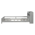 thumbnail image 5 of Euroco Wood Twin Size Platform Bed with Storage Headboard and LED Light, Antique Gray, 5 of 12