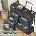 thumbnail image 5 of Pellebant Black 9 Drawers Home Wide Closet Dresser Storage Tower, 5 of 7