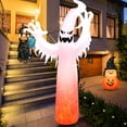 thumbnail image 1 of Costway 12 Ft Halloween Inflatable Ghost Yard Decoration w/ Built-in LED Lights, 1 of 9