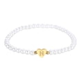 thumbnail image 1 of Pulsera Inicial de Perlas Uxcell para Mujeres, Pulsera de Letra de Perlas con Encanto de Corazón Dorado, Regalos de Cumpleaños de Moda para Mujeres, N, 1 of 7