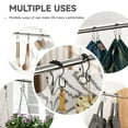 thumbnail image 6 of AmazerBath Shower Curtain Hooks Shower Curtain Rings Rust Proof Black Shower Curtain Hooks Balanced Smooth Glide Double Shower Curtain Hooks, Shower Hooks for Shower Curtain 12 Pcs, 6 of 6
