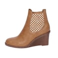 thumbnail image 2 of Zapatos huecos de cuña para mujer, botines femeninos Retro puntiagudos de Color sólido informales de tacón alto Wmkox8yii sa3013, 2 of 6