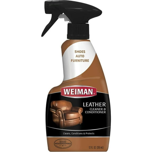 Weiman Leather Cleaner & Conditioner 12oz Trigger Package May Vary Pack of 2