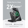 thumbnail image 2 of Anker Power Bank, Certified 15W Ultra-Fast MagSafe-Compatible Portable Charger, 6,600mAh Battery Pack with Adjustable and Foldable Stand, for iPhone 15/14/13 Series (USB-C Cable Included), 2 of 5