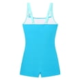thumbnail image 4 of Bobifish Teen Girls Swimsuit Set One-Piece Color Block Tankini Swimsuit With Removable Soft Cup Girls Beach Swim Set, 4 of 5