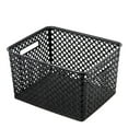 thumbnail image 5 of Mainstays Plastic Large Decorative Basket, 2 Pack, Black, 5 of 9