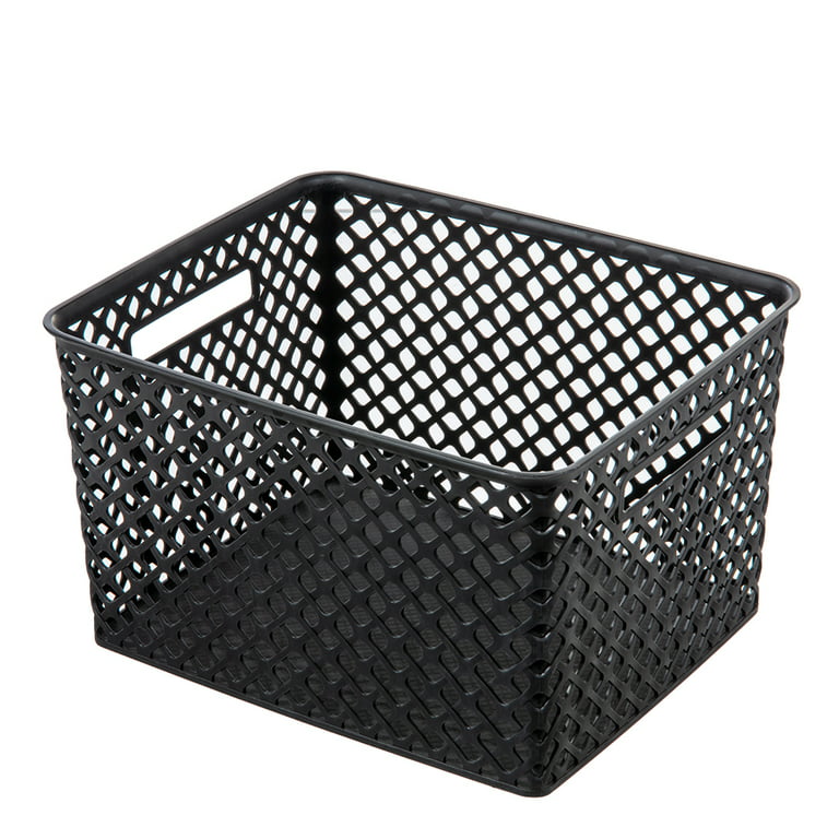 Mainstays Natural Canvas Storage Basket with Handles, Size: 15W x 11.02 D x 7.87 H in