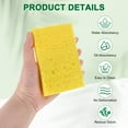 thumbnail image 2 of Uxcell 6-Pack Esponjas de Cocina, Esponja de Limpieza Pesada de Celulosa Ecológica Sin Rayones [Amarillo], 2 of 6