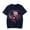 Navy, variant on Mori Calliope Merch T-shirt Fashionable Printed Short Sleeved Top Fan Commemorative Clothing
