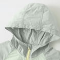 thumbnail image 4 of CYRBOKO Girls' Color Block Sun Jacket, Summer Ice Fabric Light Breathable Soft Elastic UV Protector Green Size 13-14 T, 4 of 7