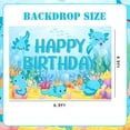 thumbnail image 5 of 7x5FT Axolotl Party Decorations Banner for Boy Blue Axolotl Happy Birthday Backdrop Background Photography Decoration for Axolotl Themed Birthday Party Supplies, 5 of 5