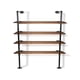 thumbnail image 5 of Estantes de pared decorativos de metal de 5 niveles con tubos industriales, soporte de librero de madera oso de fresa Hogar, 5 of 6