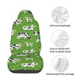 thumbnail image 4 of Wukai Cows With Calfs Green Full Set Car Seat Covers with Soft Padding Universal Auto Front Seats Protector and Cushion Mat, 4 of 5