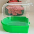 thumbnail image 5 of D-GROEE Bird Bath Box Bird Cage Accessory Supplies Bathing Parakeet Caged Bird Bathing Tub for Pet Small Birds Canary Parrot Parakeet, 5 of 7
